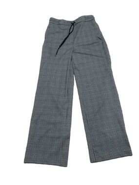 Rachel Zoe black and white Plaid Wide Leg Trousers size medium